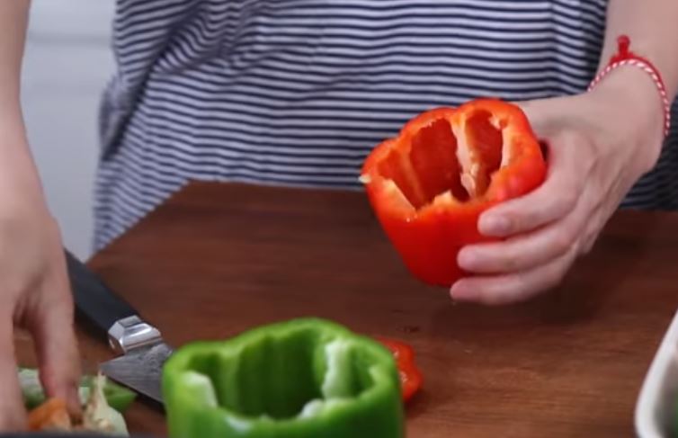 Keto Parmesan Bell Peppers