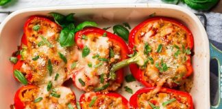 Keto Parmesan Bell Peppers
