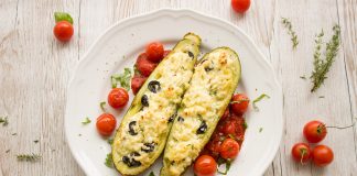Keto Zucchini Canoes with Goat Cheese Recipe