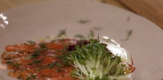 Dairy Free Keto Beetroot-cured Salmon with Dill Oil