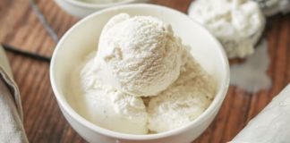 In the mood for ice cream but thinking about all the carbs? Check out this delicious vanilla ice cream which is dairy free and keto friendly.