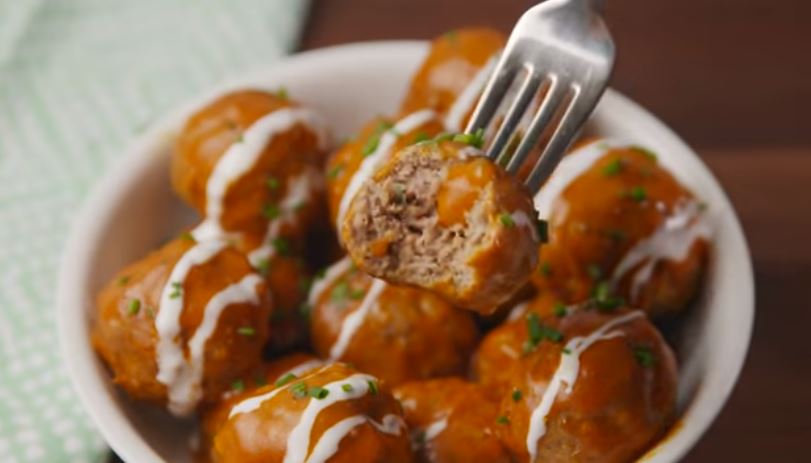 Slow Cooker Keto Chicken Meatballs