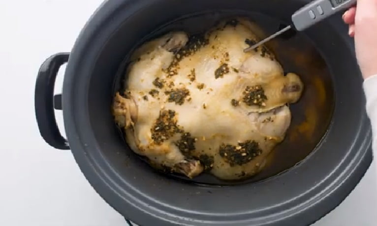 Looking for an easy and healthy whole chicken recipe? Then give this delicious slow cooker keto whole chicken a try and witness tasty and juice chicken.